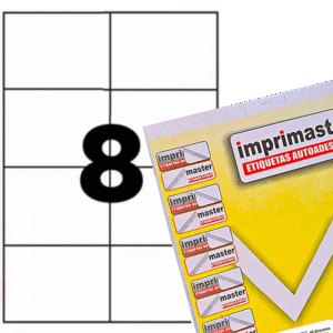 Etiqueta Adesiva Imprimaster A4 - 105,0 X 74,25mm - Cx 100 Folhas - 800 Etiquetas