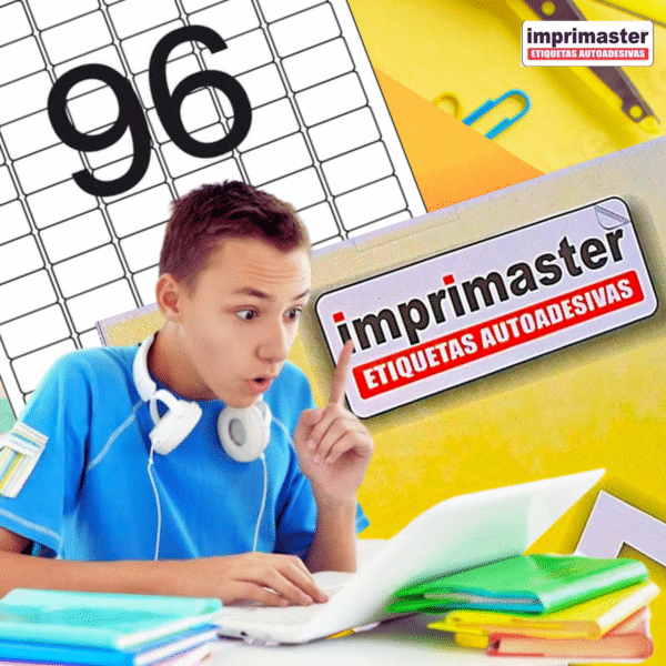 Etiquetas Adesivas Imprimaster A4 - 31,0 X 17,0mm - Cx 100 Folhas - 9600 Etiquetas - Imagem 9