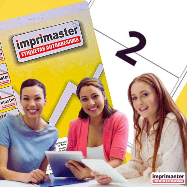 Etiqueta Adesiva Imprimaster 199,9 X 143,3 Mm | Modelo: A4 | CX 100 Folhas | 200 Etiquetas - Imagem 3