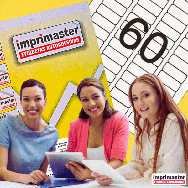 Etiqueta Adesiva Imprimaster Carta - 16,93 X 44,45 mm - Cx 100 Folhas - 6000 Etiquetas - Imagem 2