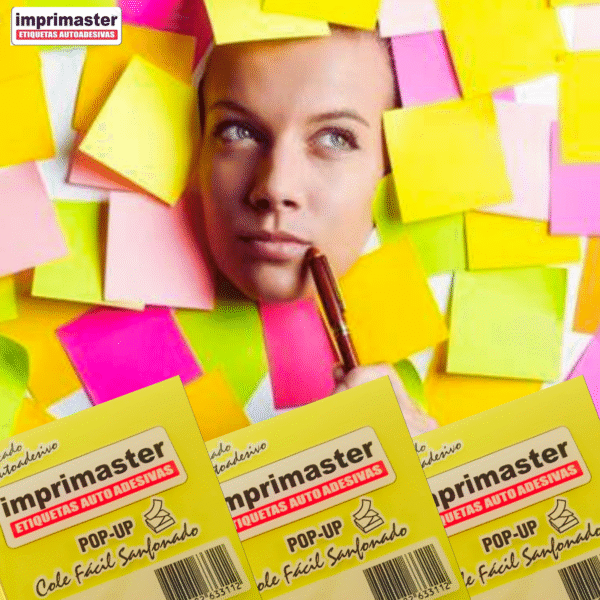 Kit 10 Blocos Adesivos Cole Fácil Pop Up 76x76 Mm - 1000 Folhas - Sanfonado - Imagem 4
