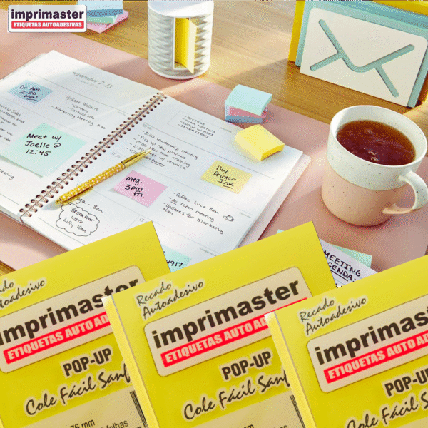 Kit 10 Blocos Adesivos Cole Fácil Pop Up 76x76 Mm - 1000 Folhas - Sanfonado - Imagem 5