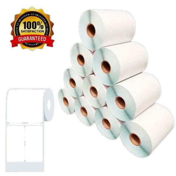 10 Rolos Etiqueta 100x100 (mm) 10x10 cm Couchê Zebra, Argox e Elgin - Cor: Branco