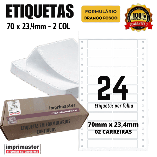 Etiqueta Matricial 3025001 2c Imprimaster 70x23,4 Mm C/12000 - Imagem 4