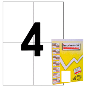 Etiquetas Adesiva Imprimaster A4 Envios - 105,0 x 149,0mm | Cx 100 Folhas | Modelo E-commerce | 400 Etiquetas