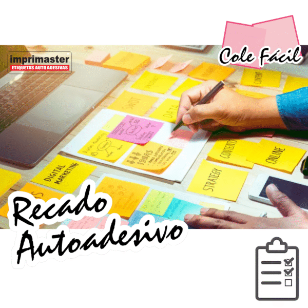 Kit 10 Blocos Recados 76x76mm Cole Fácil 4 Cores Neon 1000 Folhas | Cores: Rosa, Azul, laranja e Amarelo - Imagem 4