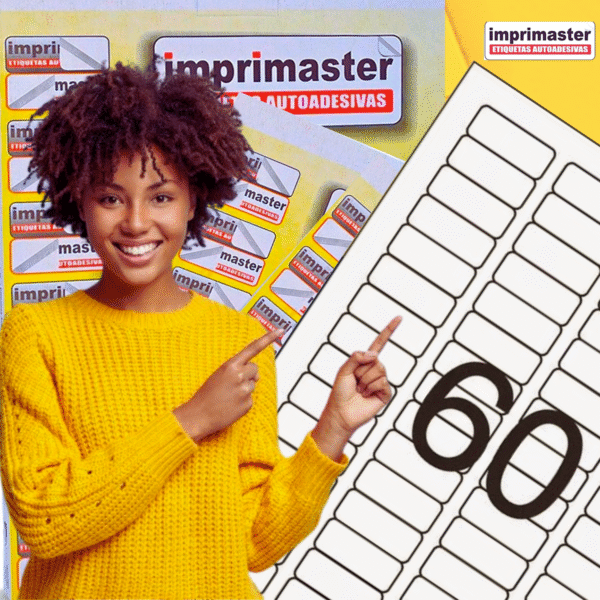 Etiqueta Adesiva Imprimaster Carta - 16,93 X 44,45 mm - Cx 100 Folhas - 6000 Etiquetas - Imagem 4