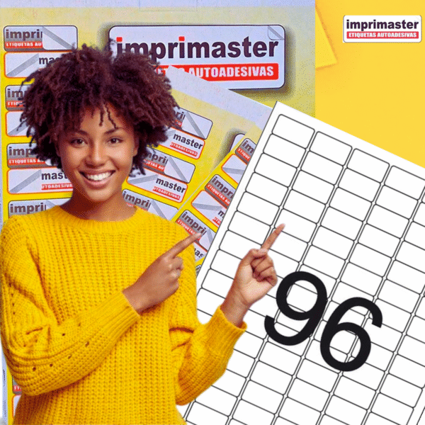 Etiquetas Adesivas Imprimaster A4 - 31,0 X 17,0mm - Cx 100 Folhas - 9600 Etiquetas - Imagem 5