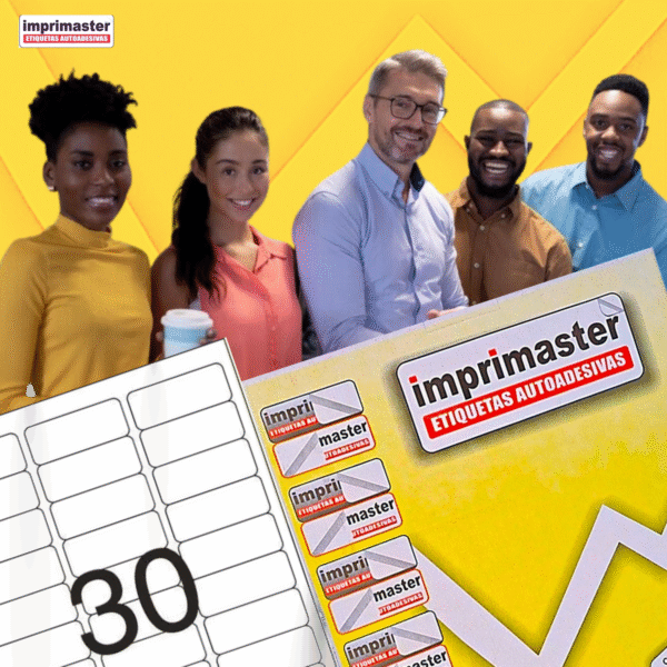 Etiqueta Adesiva Imprimaster Carta - 25.4 X 66,7mm - Cx 100 Folhas - 3000 Etiquetas - Imagem 6
