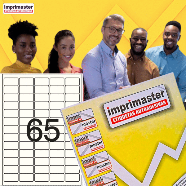 Etiqueta Adesiva Imprimaster A4 - 38,1 X 21,2mm - Cx 100 Folhas - 6500 Etiquetas - Imagem 6
