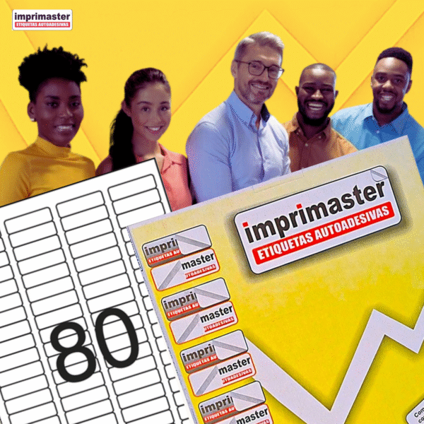 Etiqueta Adesiva Imprimaster Carta - 12,7 X 44,45mm - Cx 100 Folhas - 8000 Etiquetas - Imagem 6