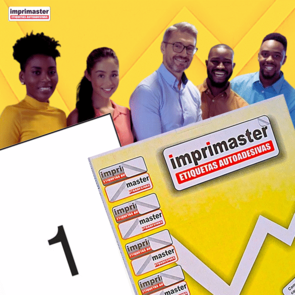 Etiquetas Adesivas Imprimaster A4 -  210 X 297mm - Cx 100 Folhas - 100 Etiquetas - Imagem 6