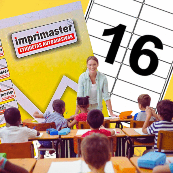 Etiquetas Adesivas Imprimaster A4 - 99,1 X 34 mm - Cx 100 Folhas - 1600 Etiquetas - Imagem 8