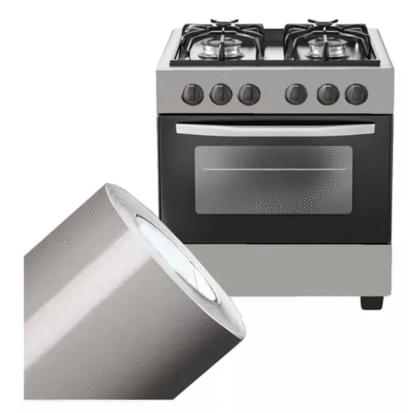 Vinil Profissional Cinza Claro p/ Envelopar Tudo 10m X 50cm – MÓVEIS, ELETRODOMÉSTICOS, PAREDES, MESAS E ETC… - Imagem 6