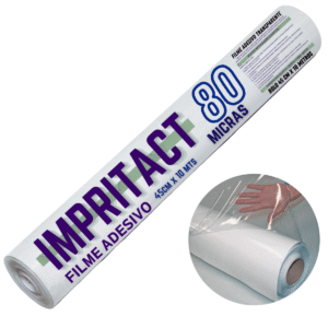 Papel Adesivo Impritact Transparente 45cm X 10 Metros - Contact 80 Micra