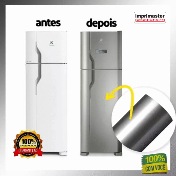 Vinil Profissional Prata p/ Envelopar Tudo 10m X 50cm – MÓVEIS, ELETRODOMÉSTICOS, PAREDES, MESAS E ETC… - Imagem 3