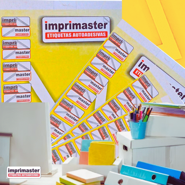 Etiquetas Adesivas Imprimaster Carta -  25,4mm (diâmetro) - Cx 100 Folhas - 6300 Etiquetas - Imagem 5