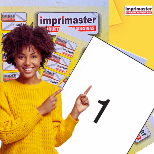 Etiquetas Adesivas Imprimaster A4 -  210 X 297mm - Cx 100 Folhas - 100 Etiquetas - Imagem 4