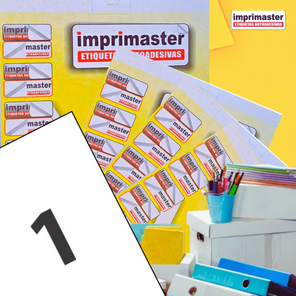 Etiquetas Adesivas Imprimaster Carta - 215,9 x 279,4mm - Cx 100 Folhas - 100 Etiquetas - Imagem 5