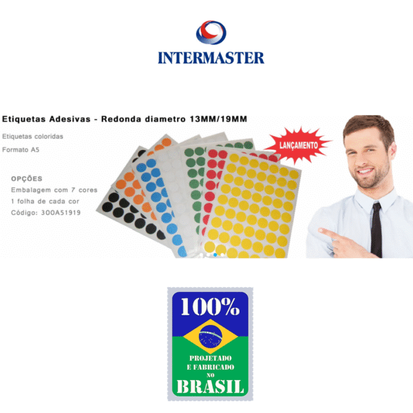 Etiquetas Adesivas Imprimaster Carta - 33,9 X 101,6mm - Cx 100 Folhas - 1400 Etiquetas - Imagem 6