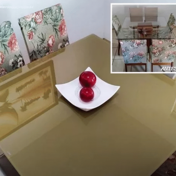 Vinil Profissional Dourado p/ Envelopar Tudo 10m X 50cm – MÓVEIS, ELETRODOMÉSTICOS, PAREDES, MESAS E ETC… - Imagem 8