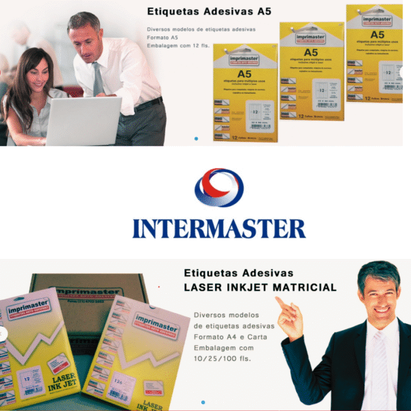 Etiquetas Adesivas Imprimaster Carta - 33,9 X 101,6mm - Cx 100 Folhas - 1400 Etiquetas - Imagem 8