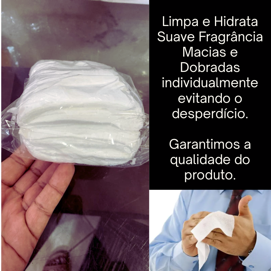 Lenço Umedecido Atacado 1200 Toalhas Limpeza Delicada E Eficaz - Imagem 7