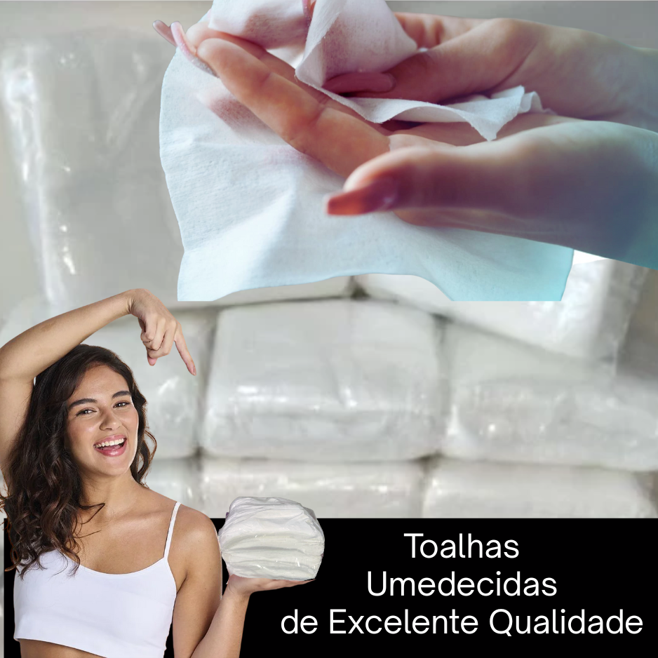 Lenço Umedecido Atacado 1200 Toalhas Limpeza Delicada E Eficaz - Imagem 3