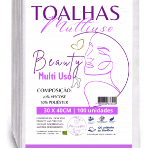 Toalha Descartável Manicure e Pedicure -100 Unidades - 30x40 Premium - Toque Suave - Ideal para Salão de Beleza - Prática e Higiênica